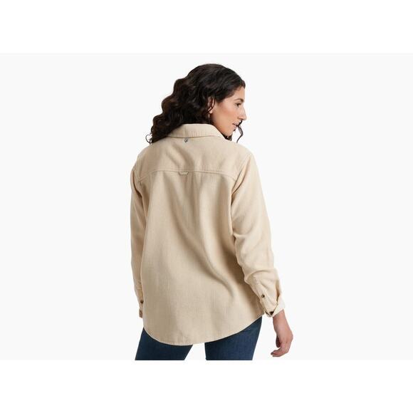 Kuhl Tallula Cord Button Up Shirt in "Sea Salt" Cream Style 8244 Size XL - Picture 2 of 14